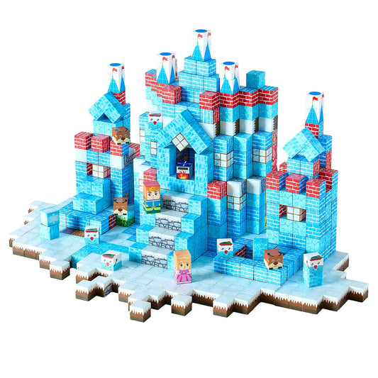 Magnetic Blocks 150 PCS Glacier Castle Set STEM Montessori Sensory Toys