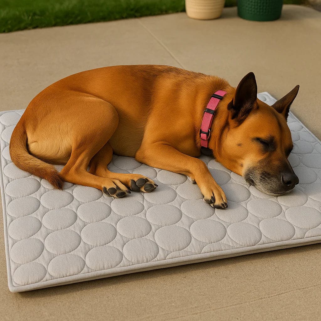 Dog Cooling Mat Washable Dogs Cats Pet Non-Toxic Cooling Pads Summer Sleeping Kennel Mats，Pet Self Cool Ice Blanket for Indoor & Outdoor Dog Beach Essentials Light Gray Large